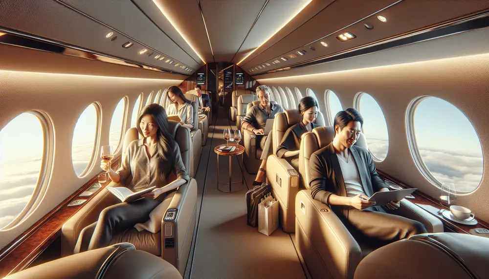 Reisen wie die Schönen und Reichen: Luxus-Flüge mit Privatjets von Moskau