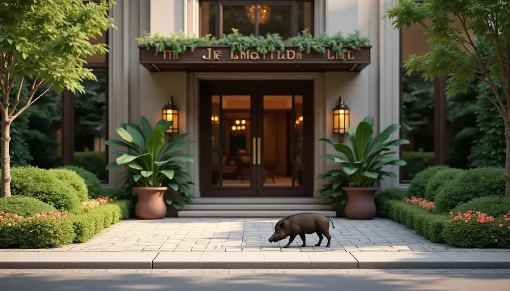 wildschwein-sorgt-fuer-aufregung-vor-guetersloher-luxus-hotel-in-der-innenstadt